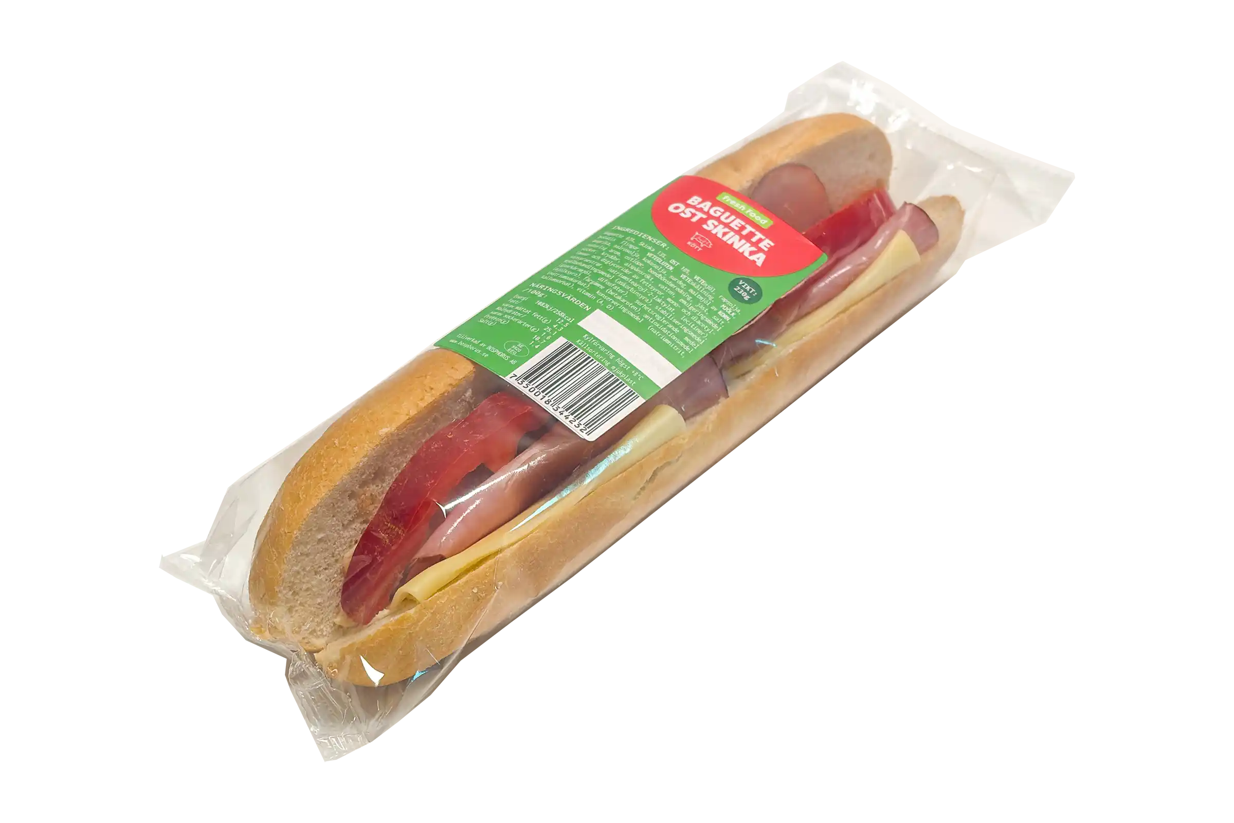 Fresh Food baguette ost skinka