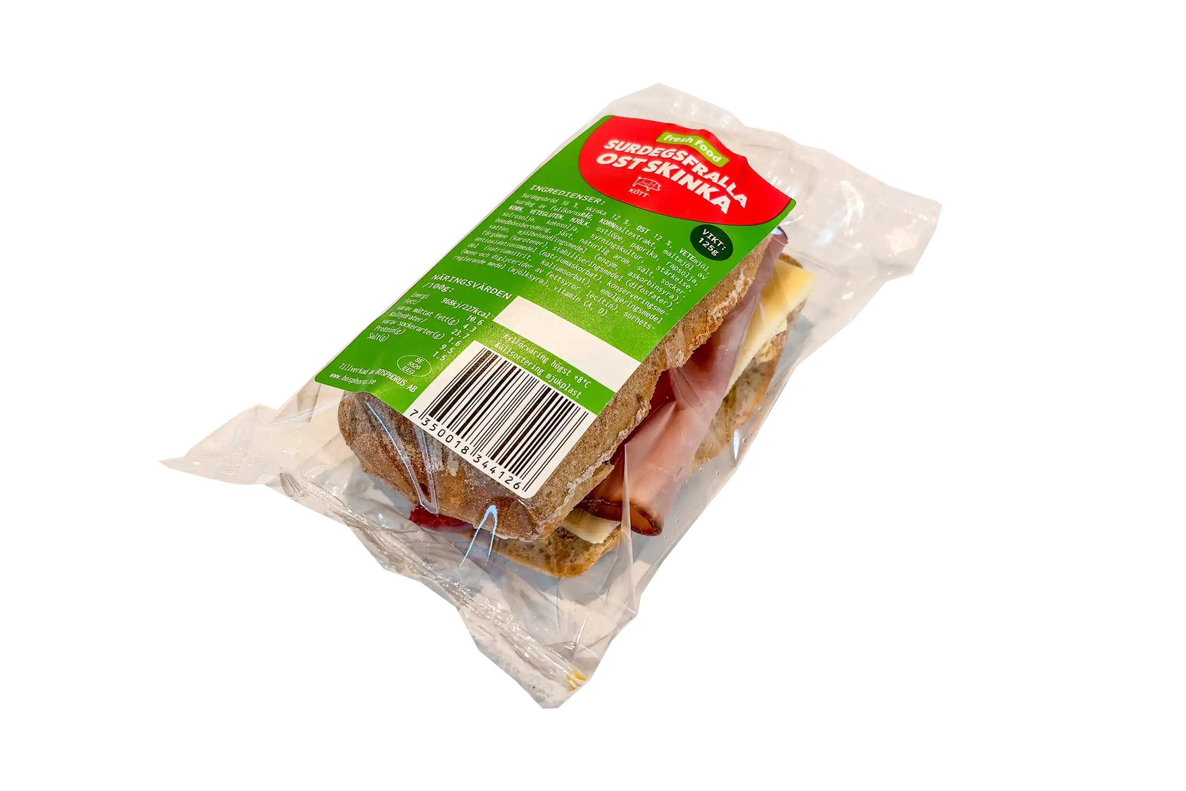 Fresh Food surdegsfralla ost skinka